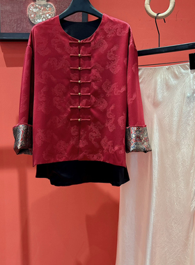 LC26年早春轻奢优雅气质显瘦提花短外套YS1-xx7890