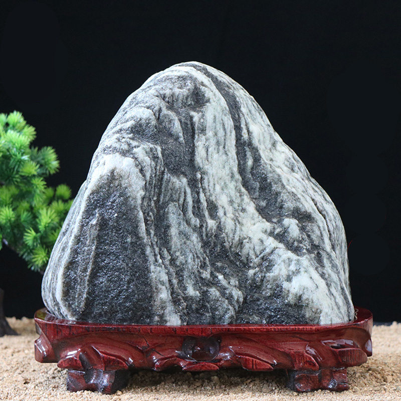 天然泰安石敢当补角假山家居办公室靠山东岳平安石摆件