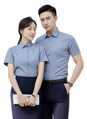lyx801男女平面斜纹40棉衬衫