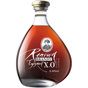 雷诺 洋酒 RENOWN悦享XO白兰地金装版40度1L*六瓶装 礼盒烈酒