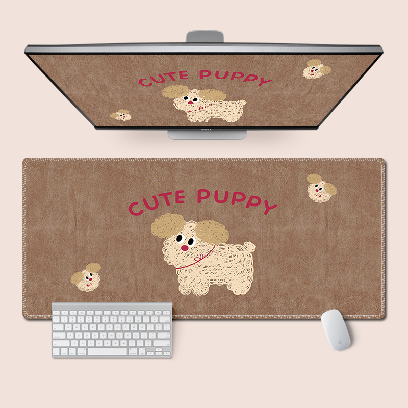 简约卡通鼠标垫加厚锁边桌垫