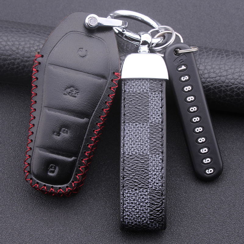 汽车钥匙套真皮比亚迪元专用包扣