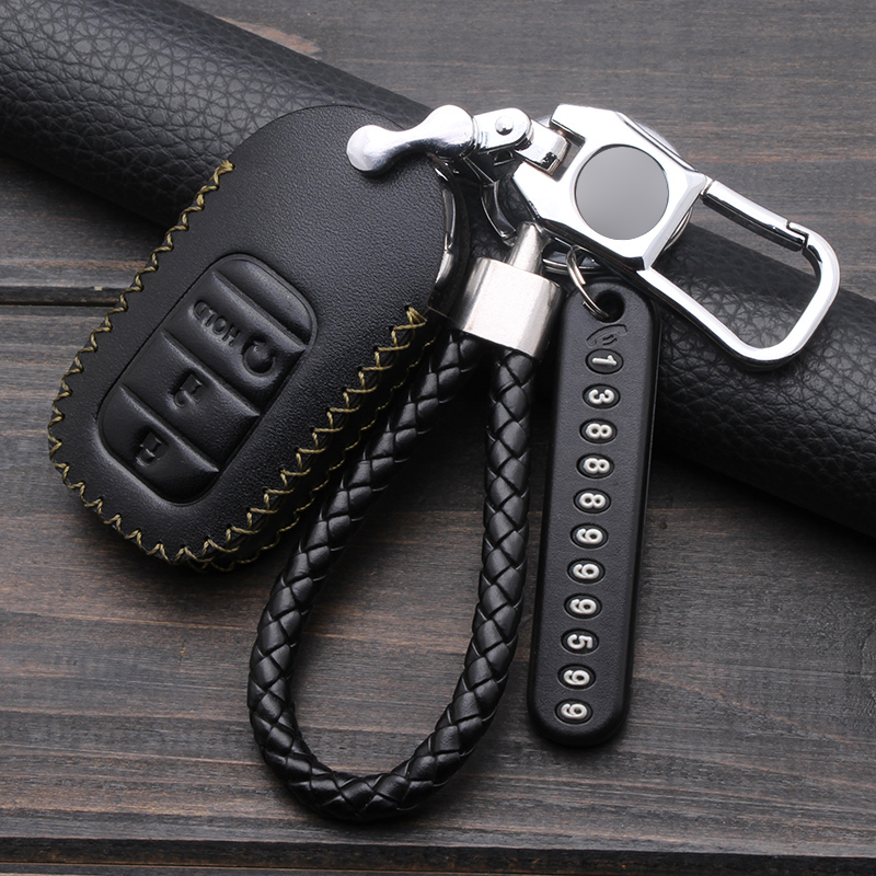 汽车钥匙套真皮本田型格专用包扣