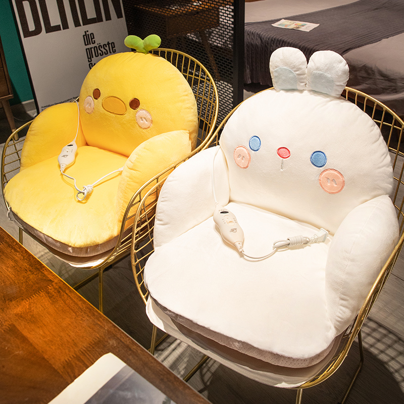 加热坐垫办公室久坐护腰靠垫