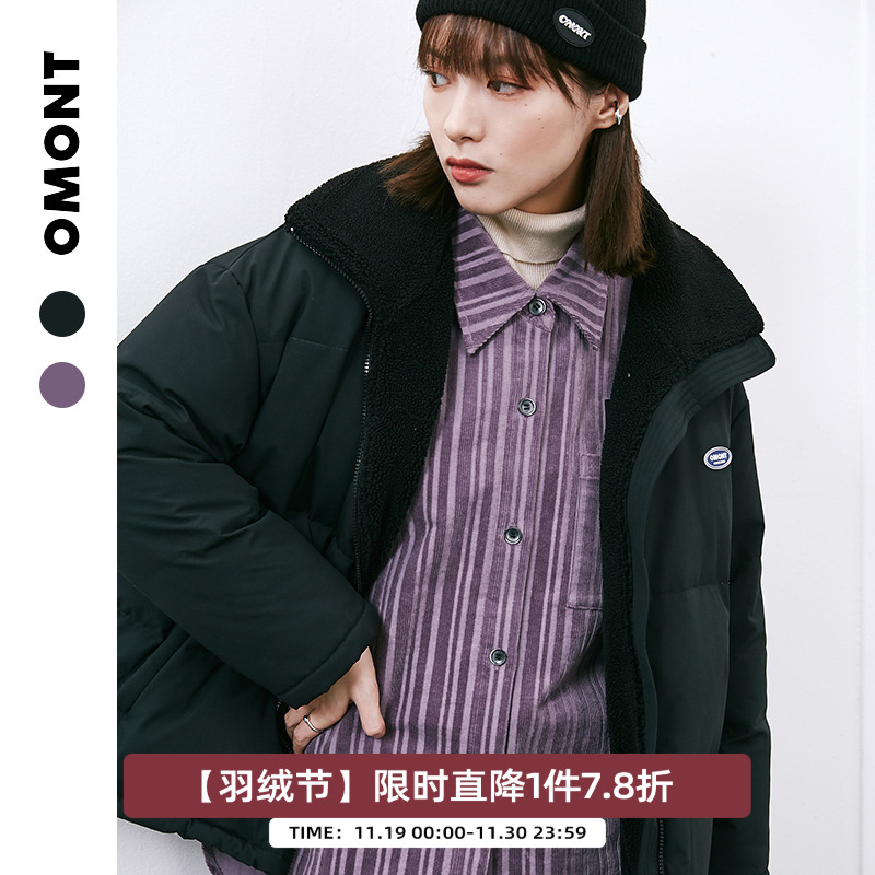 omont蛋挞家正反两穿翻领外套