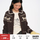 9折 新品 omont蛋挞家复古新年小马费尔岛提花宽松慵懒针织开衫