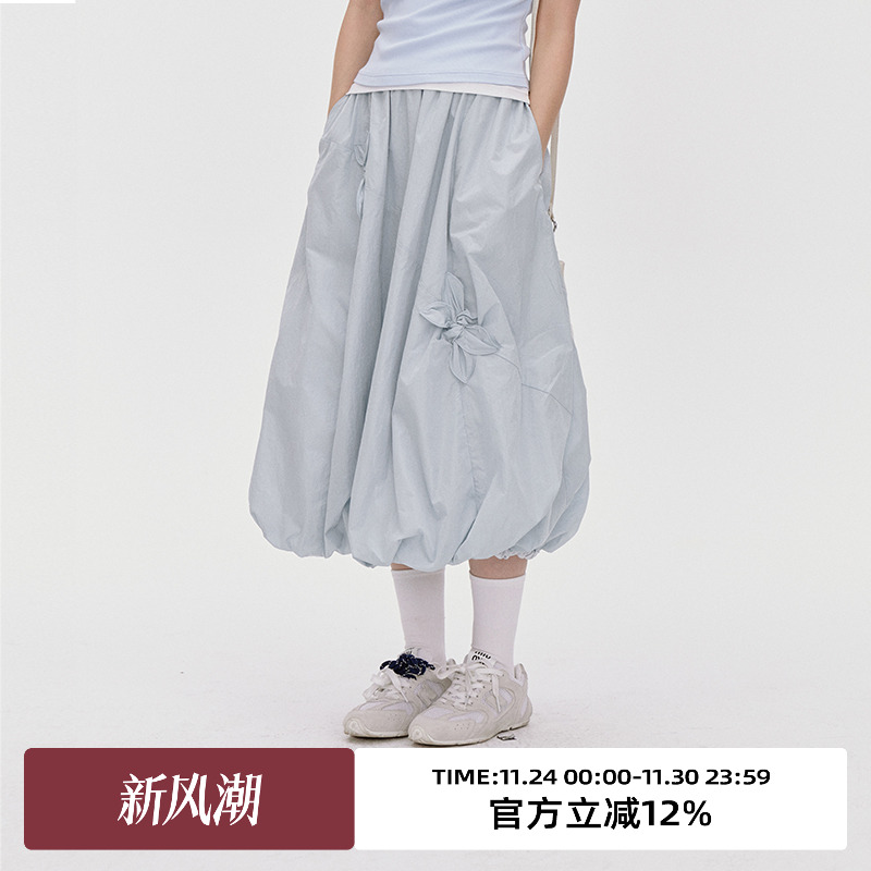 立体花朵设计/花苞半身裙