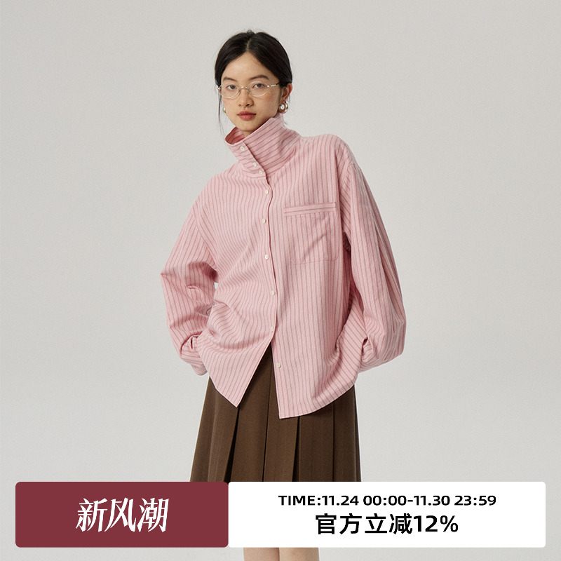 omont蛋挞家宽松通勤单排多扣