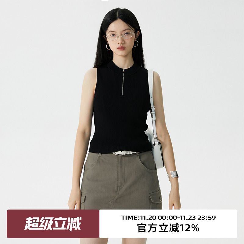 蛋挞家背心omont背心复古