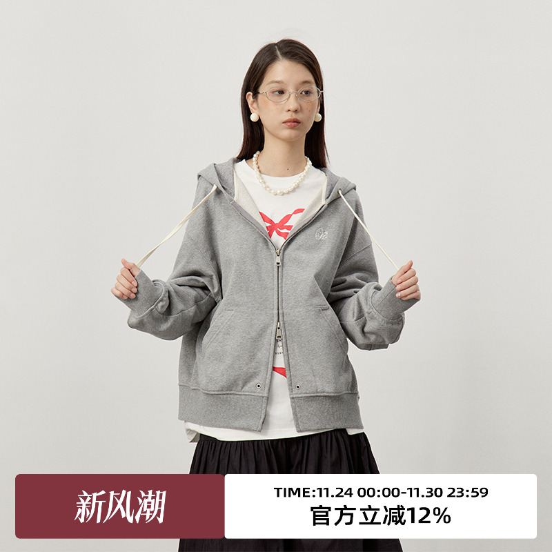 omont蛋挞家休闲慵懒卫衣外套