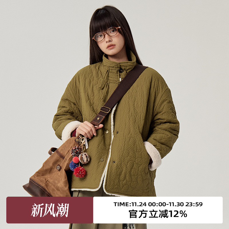 omont蛋挞家双面穿棉服