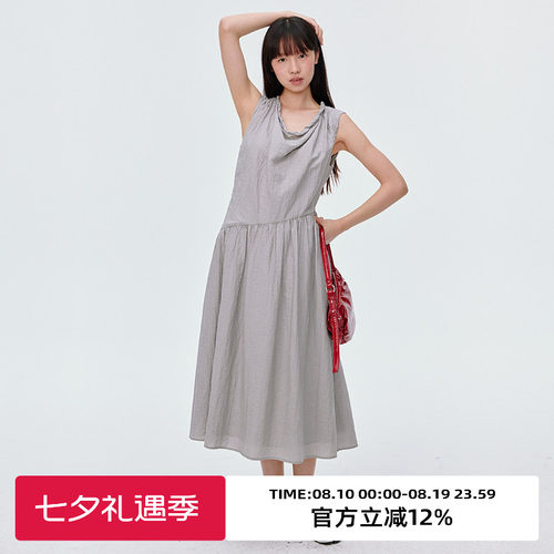 领口手工编织/背心连衣裙