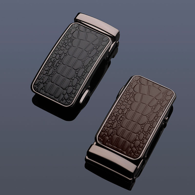 皮带头配件男自动扣单卖男士腰带鳄鱼纹扣头单扣皮带扣青年裤带扣