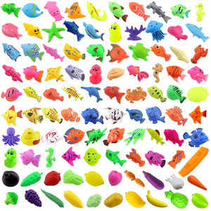 儿童磁性磁铁鱼小猫钓鱼玩具浮水双面立体鱼家庭广场夜市公园钓鱼