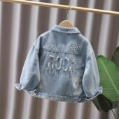 重工夹克衫 女童牛仔外套春秋款 上衣女孩春季 洋气儿童春装 2025新款