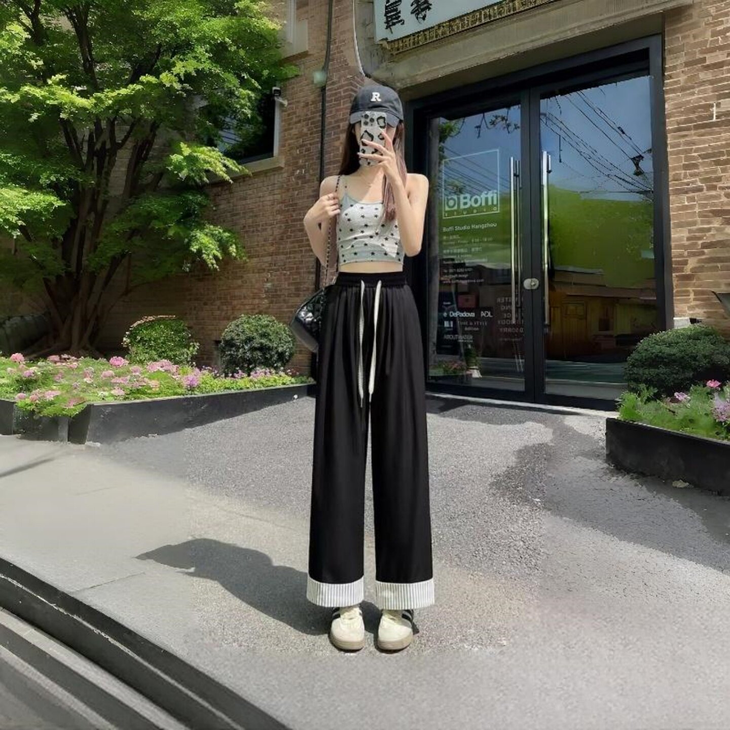 冰丝阔腿裤女2026新款夏季休闲裤