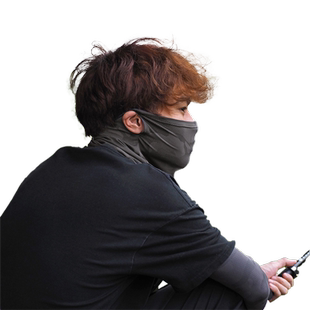 男士骑行防晒面罩男款口罩全脸遮阳冰丝围脖子夏季钓鱼骑车自行车