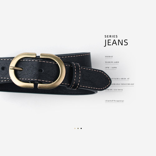 女士腰带皮带女ins复古牛仔裤