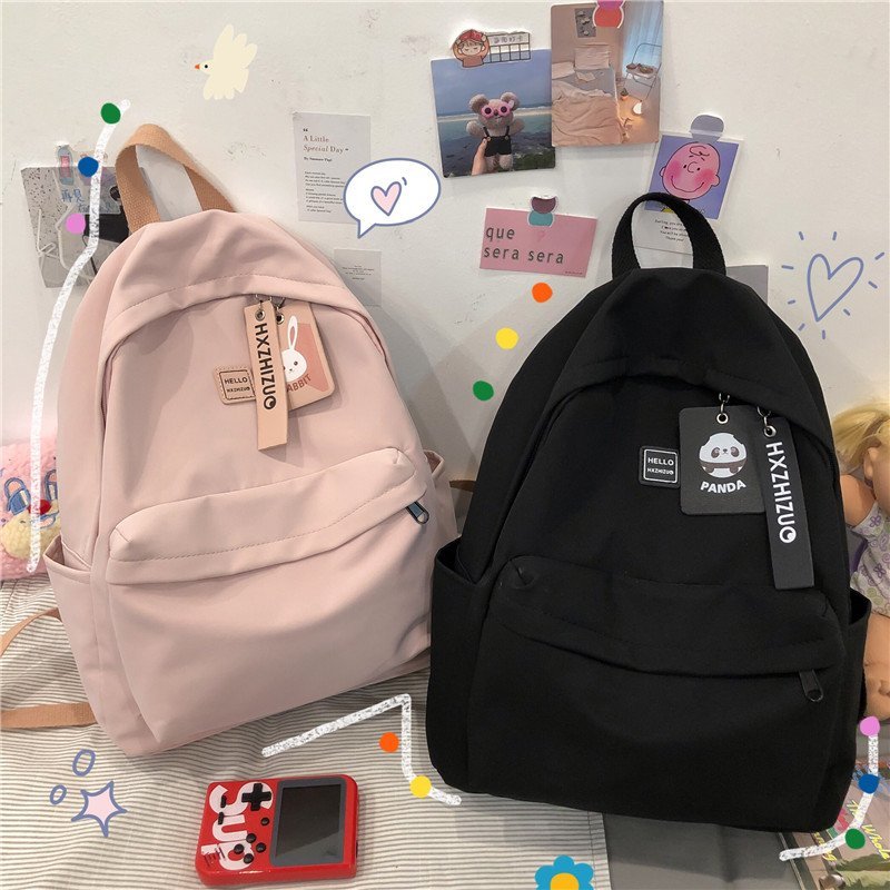 休闲时尚男女孩书包尼龙轻便防水