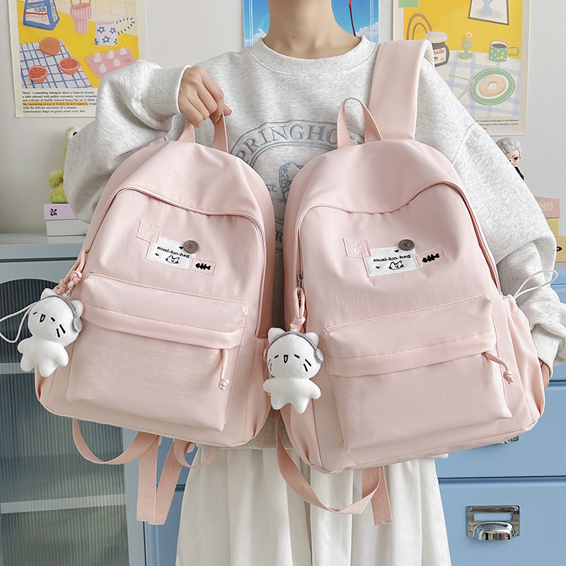 韩版儿童补课书包女孩可爱萌猫咪图案背包小学生超轻便旅行双肩包