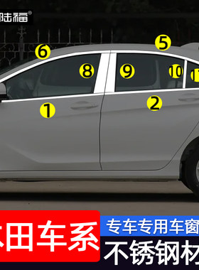 本田锋范/哥瑞不锈钢车窗亮条