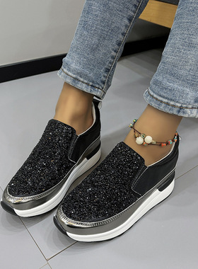 镂空网纱单鞋女2023秋季新款百搭粗跟中高跟尖头黑色拉链单鞋女鞋