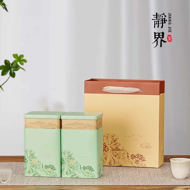 茶叶罐铁罐茶叶盒空盒茶罐金属罐储存罐铁盒密封罐茶盒容器包装盒