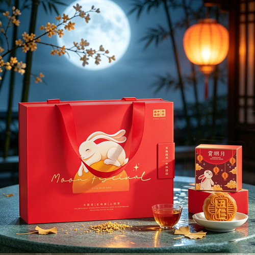 新款6粒装中秋月饼包装盒