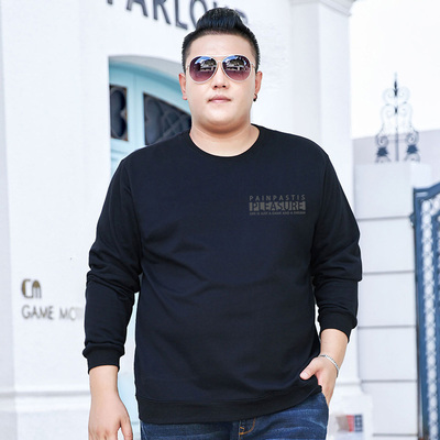 胖无忧加肥加大码潮男士宽松卫衣