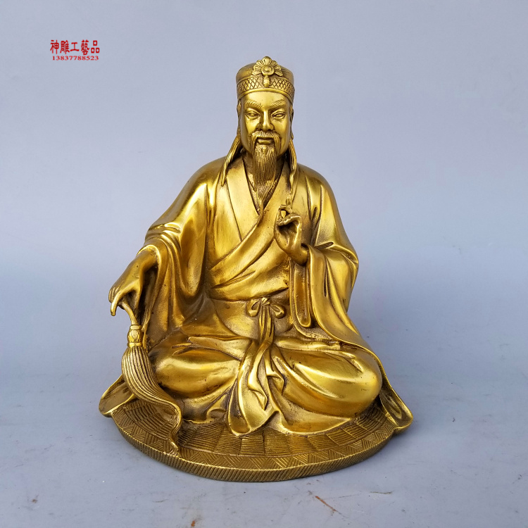 赤松仙子点石成金神像铜黄大仙铜器摆件工艺品铜像铜饰品定制雕塑