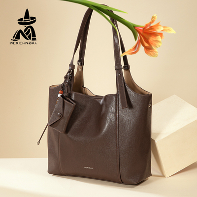 稻草人大容量腋下高级通勤托特包