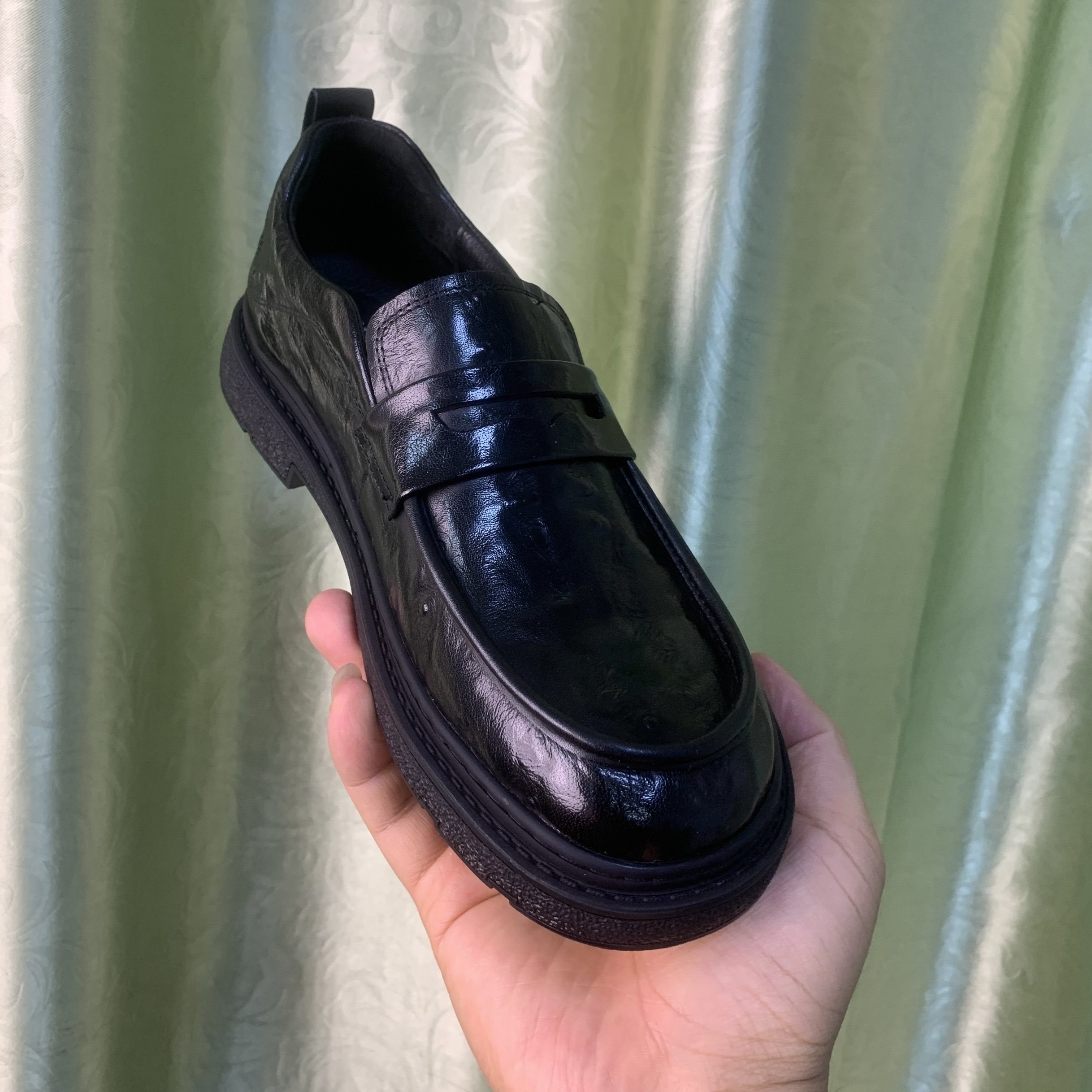 W578男鞋2025新款商务休闲皮鞋商务潮流德比鞋乐福鞋日系鞋软皮底