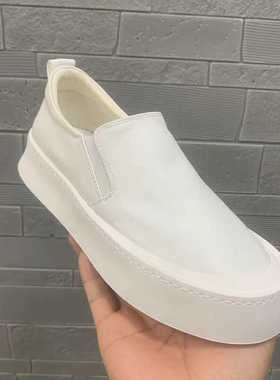 潮流一脚蹬男鞋乐福鞋男松糕厚底套脚懒人鞋潮牌豆豆鞋平底男板鞋