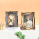 欧式 复古6寸7寸相框摆台树脂照片画框摆件宫廷古典立体浮雕花挂墙
