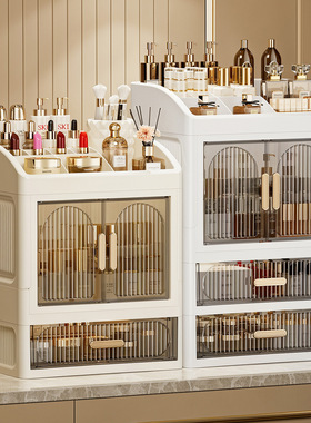 白色轻奢口红首饰盒抽屉收纳盒