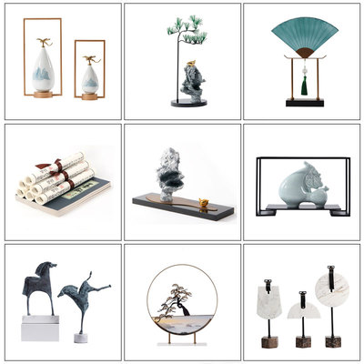 新中式古典茶室装饰品