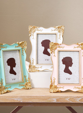 欧式6寸照片框复古相框框架摆台