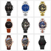 样板房衣帽间化妆台装 皮钢带仿真手表模型陈列道具 饰品摆件女男士