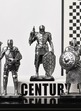 复古工业风罗马武士骑士机甲摆件