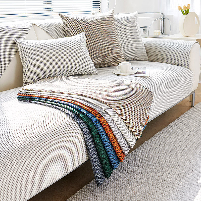 仿棉麻沙发垫防滑盖布四季通用沙发靠背坐垫子简约沙发套罩扶手巾,居家布艺,沙发垫,淘宝优惠券,粉丝福利购,淘宝优惠卷