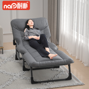 耐朴折叠床办公室单人午休神器躺椅家用多功能便携成人午睡行军床