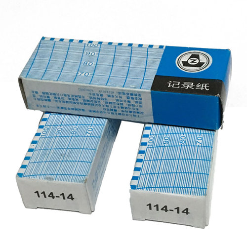 上海天章记录纸114-14折叠式显示0-100ER长形仪表温度记录纸