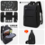 Elegant Black with Black Chest Bag, Large Single Compartment Regular Version