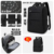 Elegant Black Large Double Compartment Regular Version with Black Small Backpack[223]