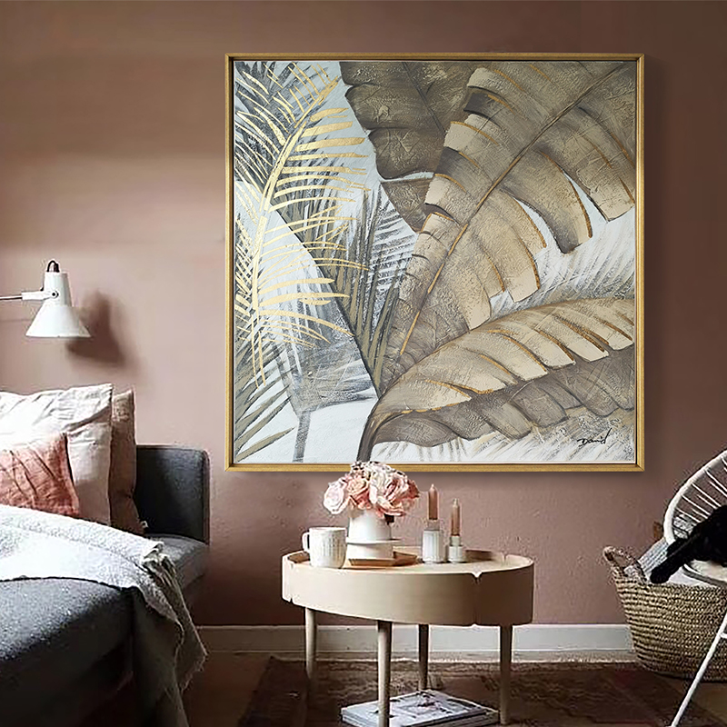 满600元可用30元优惠券DUDUO都多|美式轻奢手绘油画 客厅餐厅装饰画玄关欧式挂画壁画