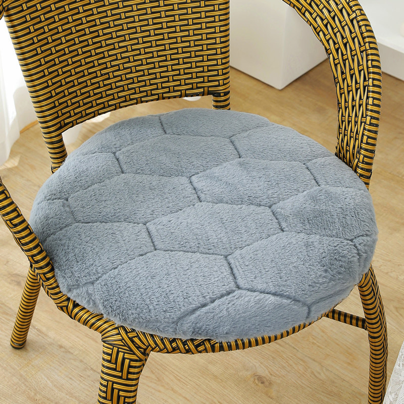 冬季毛绒圆凳记忆棉椅子垫防滑加厚餐椅垫圆形坐垫茶椅圆凳子垫,居家布艺,椅垫,淘宝优惠券,粉丝福利购,淘宝优惠卷