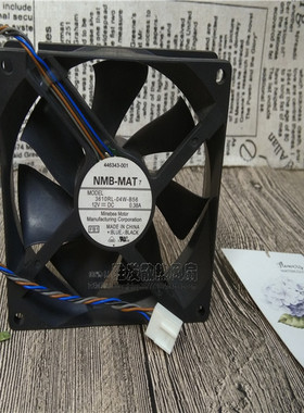 原装NMB-MAT 3610RL-04W-B56 9CM 12V 0.38A四线PWM风扇双滚珠HP