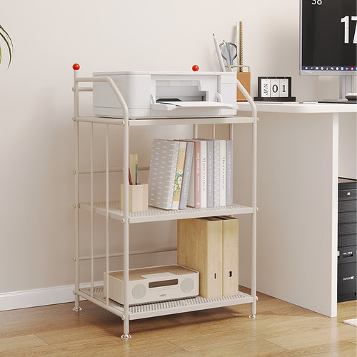 快递打印机复印机架桌旁收纳架