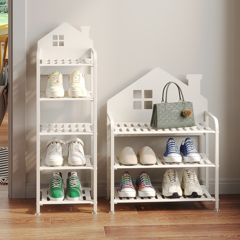 奶油风造型多层空间鞋架租房好物