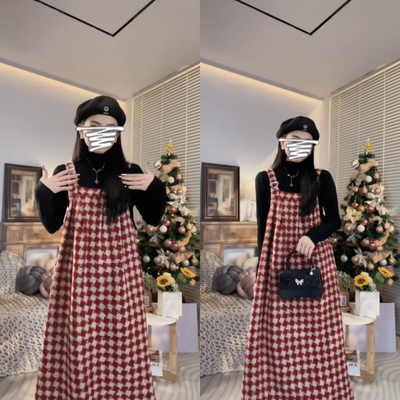 韩版2023秋冬宽松孕妇套装